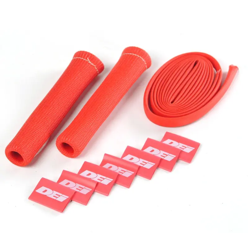 Design Engineering 10721 Protect-A-Boot™ And Spark Plug Wire Set; 2 Cylinder; Red; 1