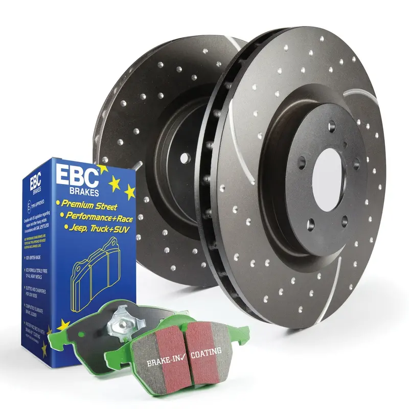 Ebc Brakes S3Kr1030 Greenstuff 6000 Performance Brake Kit With Gd Slotted Rotors – Truck & Suv Fitment 1