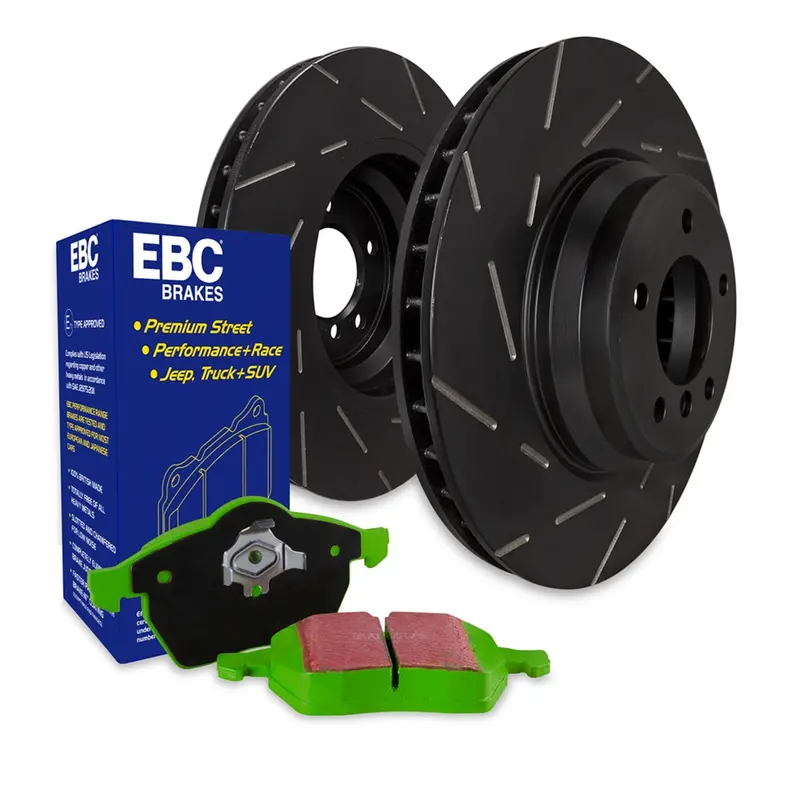 Ebc Greenstuff 2000 & Usr Brake Kit – Front S2 Series With Drilled And Slotted Rotors 1