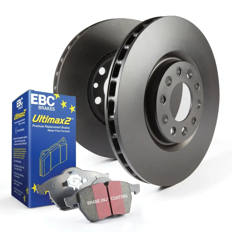 Ebc S20K1428 Ultimax Brake Kit Featuring Plain Rotors For Balanced Stopping 1