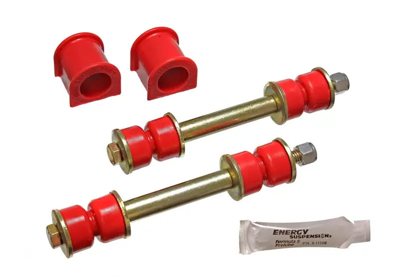 Energy Suspension Front Sway Bar Bushing Set — 24Mm Diameter, Red Polyurethane For Precision Handling 1