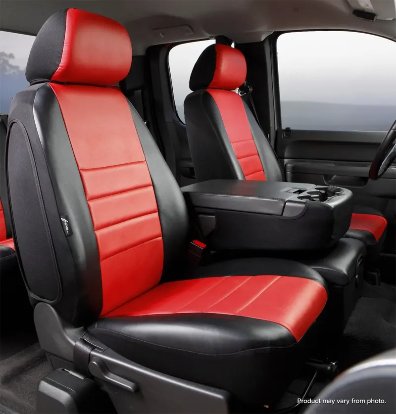 Fia Leatherlite Custom Seat Covers – Red, Universal Fit With Premium Comfort Design (Sl69-16) 1