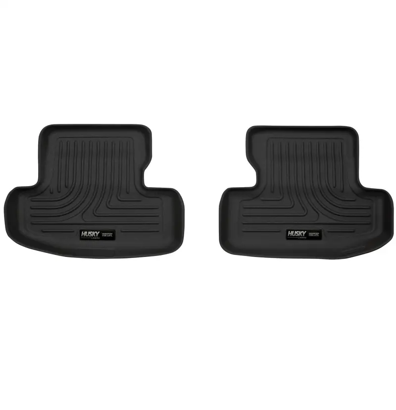 Husky X-Act Contour Rear Floor Liner — Custom-Fit Black Interior Protection For Extended Cab Models 1
