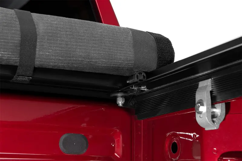Lund Genesis 960221 Roll-Up Tonneau Cover – Black Leather-Grain Finish 1