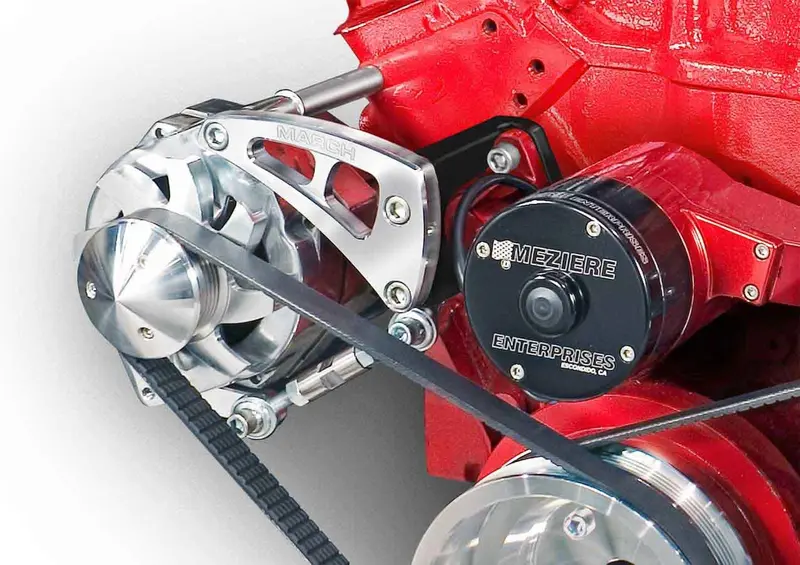 March Performance 22025 Electric Water Pump Bracket – Chevy Small-Block Compatible 1