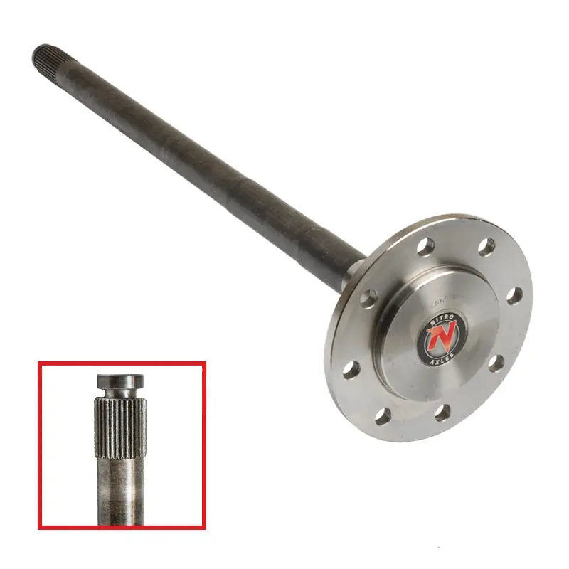 Nitro Gear & Axle Axd75344-1X Semi-Float Dana 60 Rear Axle Shaft For 1999–2000 Ford E-250 (Rh, 35-Spline, 31.4", 8-Lug) 1
