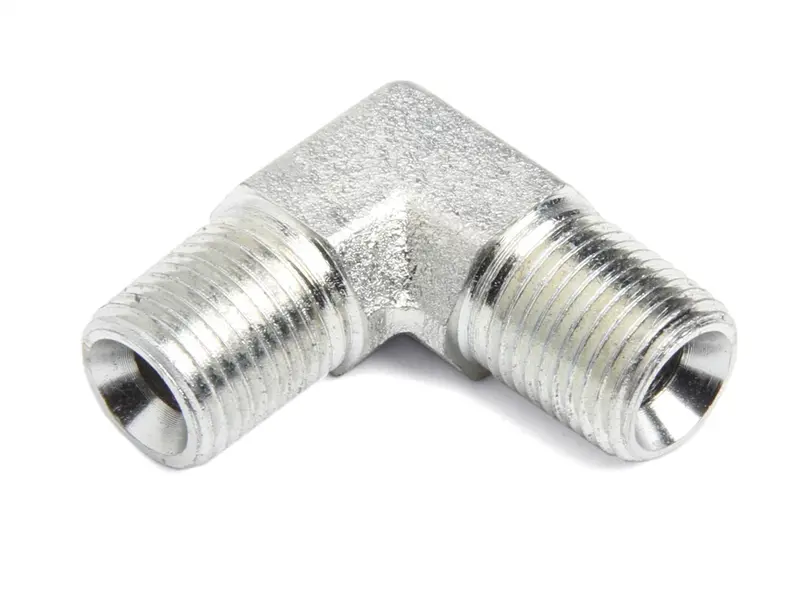 Nos 90-Degree Nipple Fitting — 1/8" Npt Male To Male For Nitrous Plumbing Systems 1