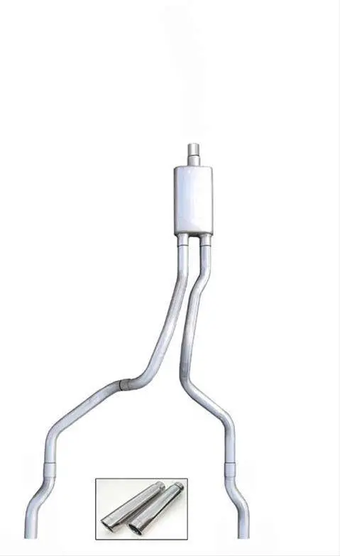Pypes Violator Cat-Back Exhaust System – 3" Intermediate Pipe, 2.5" Tailpipes, Polished 3.5" Tips, 409 Stainless Steel 1