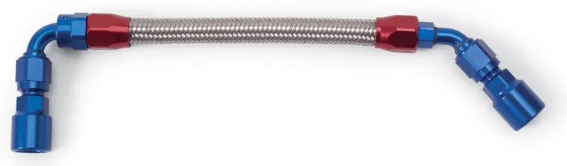 Russell 651108 Fuel Hose Kit – Stainless Braided Lines With Anodized Aluminum Fittings 1