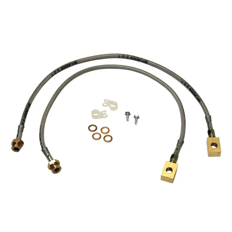 Skyjacker Fbl47 Stainless Steel Front Brake Line Kit For 1987–1995 Jeep Wrangler Yj (3.5–6-Inch Lift) 1