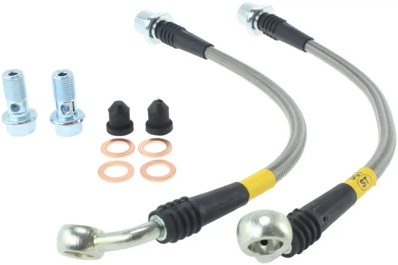 Stoptech 950.44507 Stainless Steel Braided Brake Line Kit – Direct-Fit Oem Replacement 1