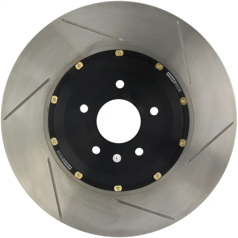 Stoptech Aerorotor Front Left Brake Rotor – Two-Piece, Slotted, Zinc-Coated 1