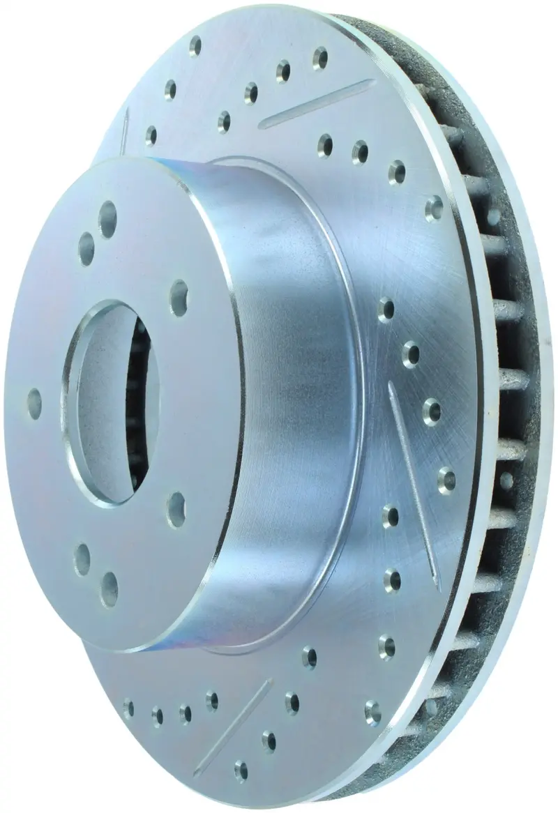 Stoptech Select Sport Brake Rotor – Drilled & Slotted Front And Rear Right Pair (Model 227.62007R) 1