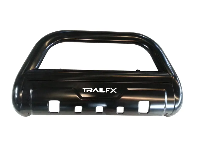 Trailfx Powder-Coated Black Steel Skid Plate With 3.5-Inch Diameter Tube 1