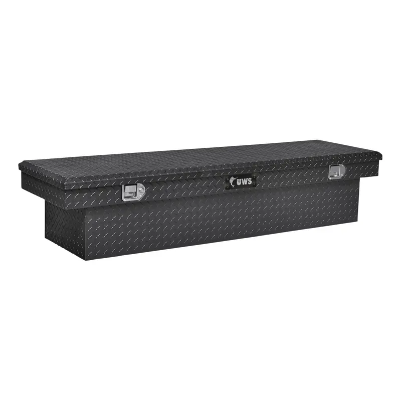 Uws Gloss Black Aluminum Crossover Truck Toolbox – 66 Inches (Model Tbs-66-Blk, Ltl Only) 1