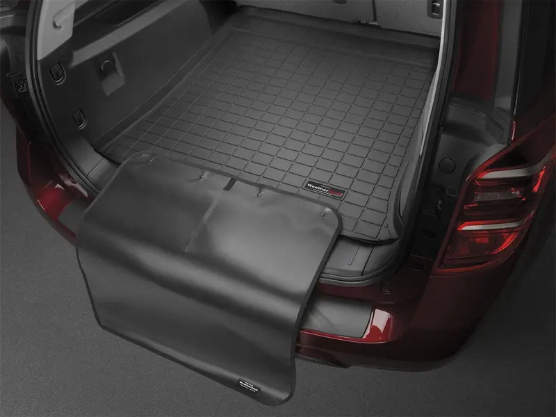 Weathertech 411050Sk Custom Cargo Liner With Bumper Protector – Tan, Fits Models Without Third-Row Food Well Coverage 1