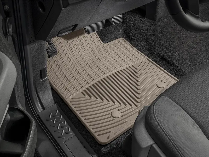 Weathertech All-Weather Floor Mats – Tan Front Set With Custom Fit For Vehicle-Specific Trimming – Model W114Tn 1
